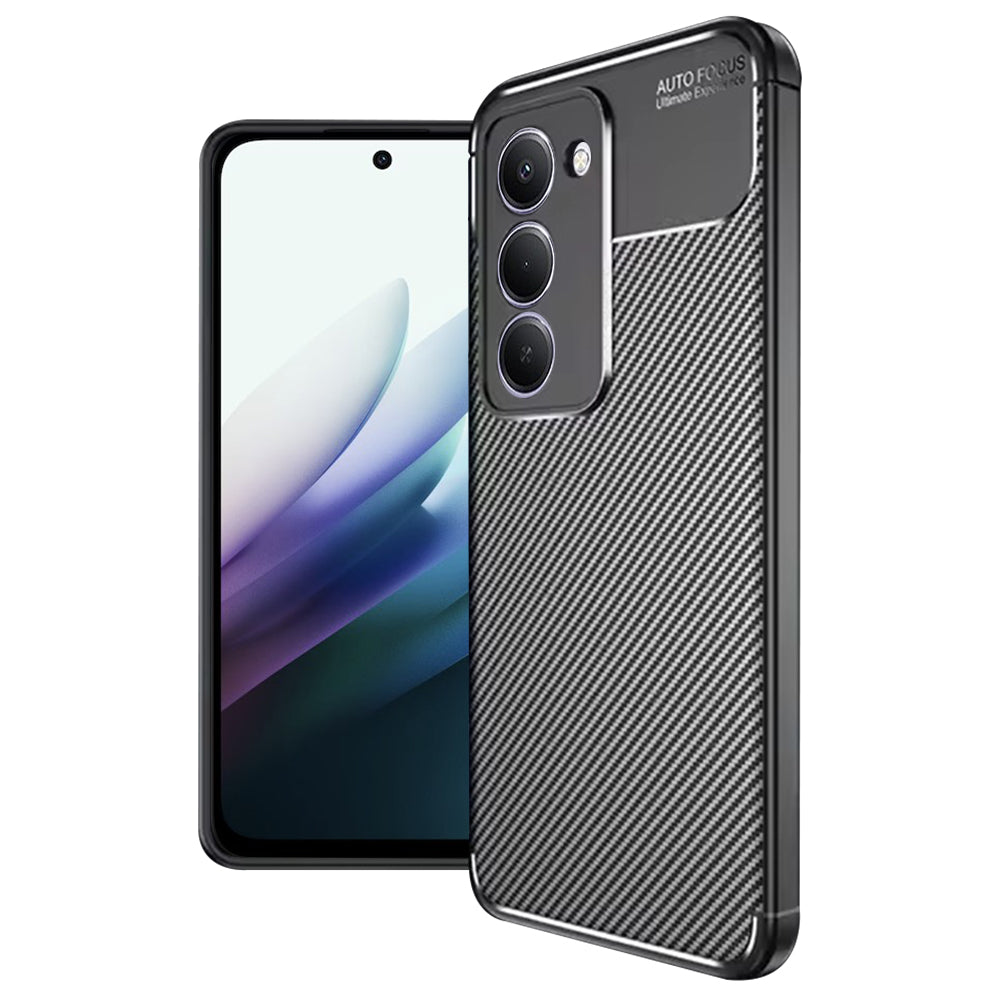 Futrola za Xiaomi Redmi 15 5G / 15 4G, Techsuit, CarbonFiber, Crna