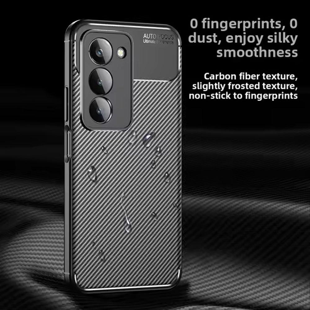 Futrola za Xiaomi Redmi 15 5G / 15 4G, Techsuit, CarbonFiber, Crna