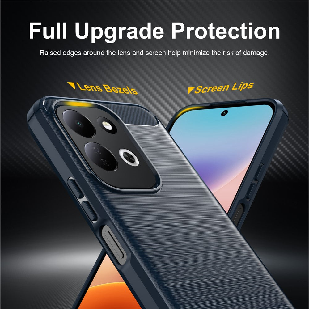 Futrola za Xiaomi Redmi 17 5G / 17 4G, Techsuit, Karbon, Plava