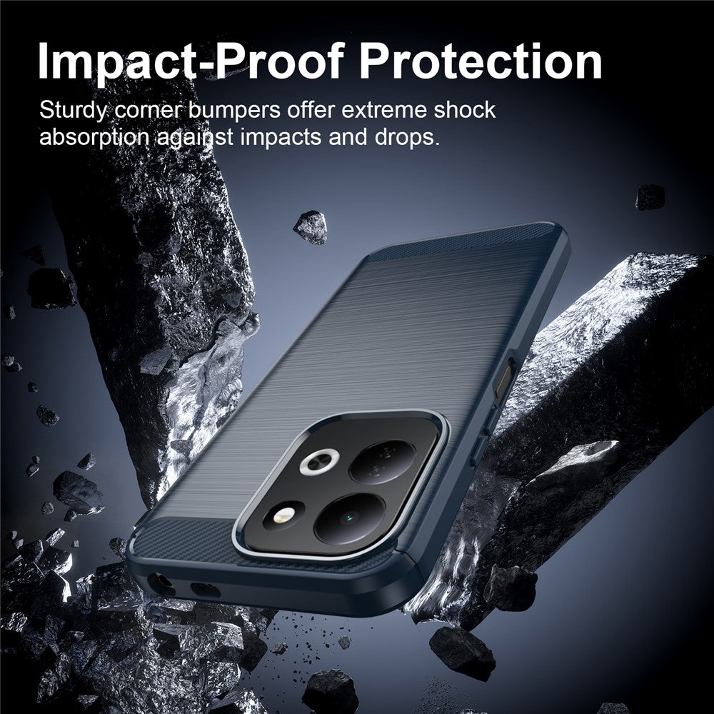 Futrola za Xiaomi Redmi 17 5G / 17 4G, Techsuit, Karbon, Plava
