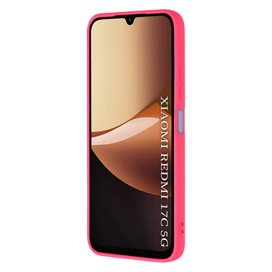 Maska za Xiaomi Redmi 17C 5G, Techsuit, SoftFlex, tamnoružičasta