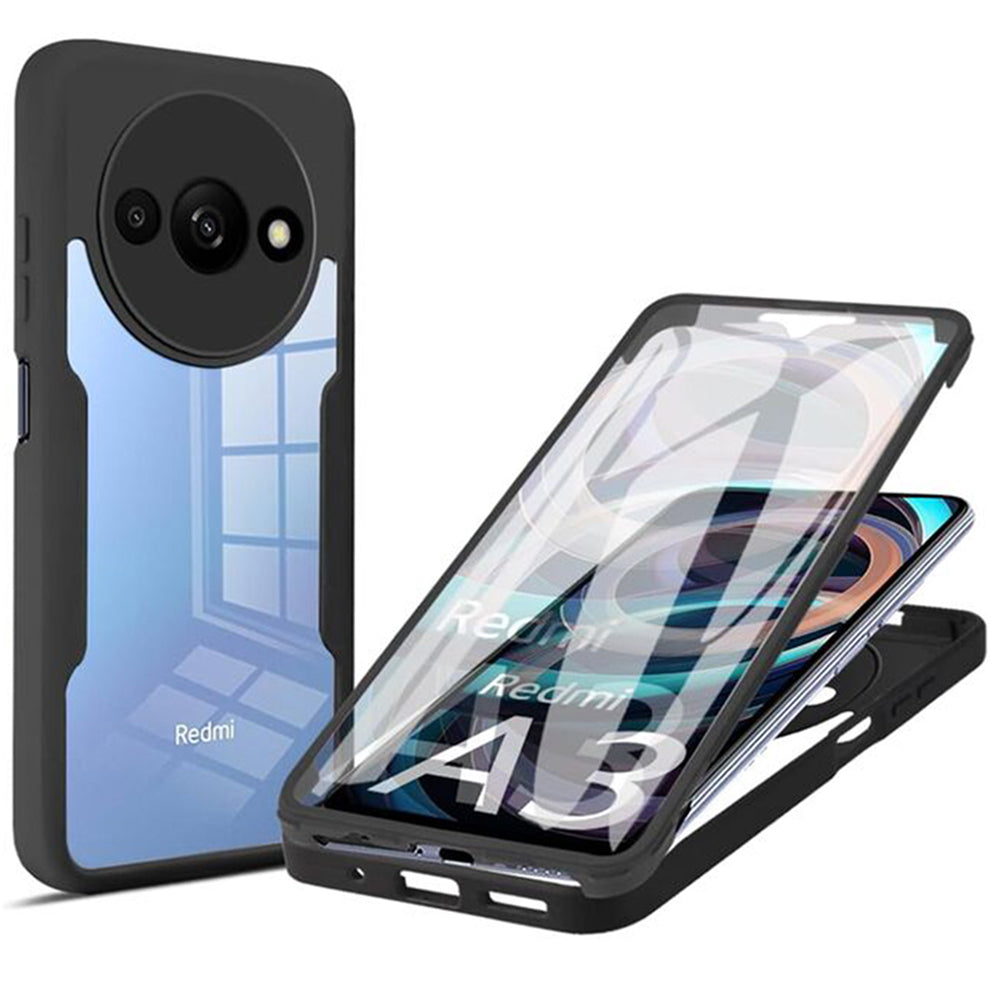 Futrola za Xiaomi Redmi A3x / A3, Techsuit, ColorVerse 360, Crna