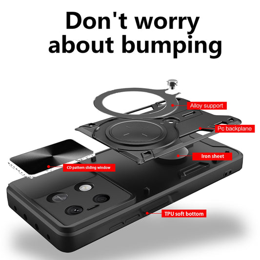 Futrola za Xiaomi Redmi Note 13 4G, Techsuit, CamGuard Pro, Crna
