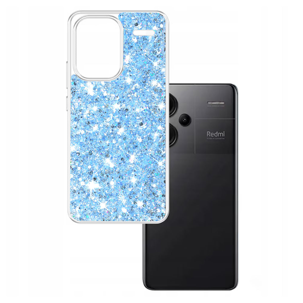 Futrola za Xiaomi Redmi Note 13 Pro+, Techsuit, Sparkly Glitter, Plava