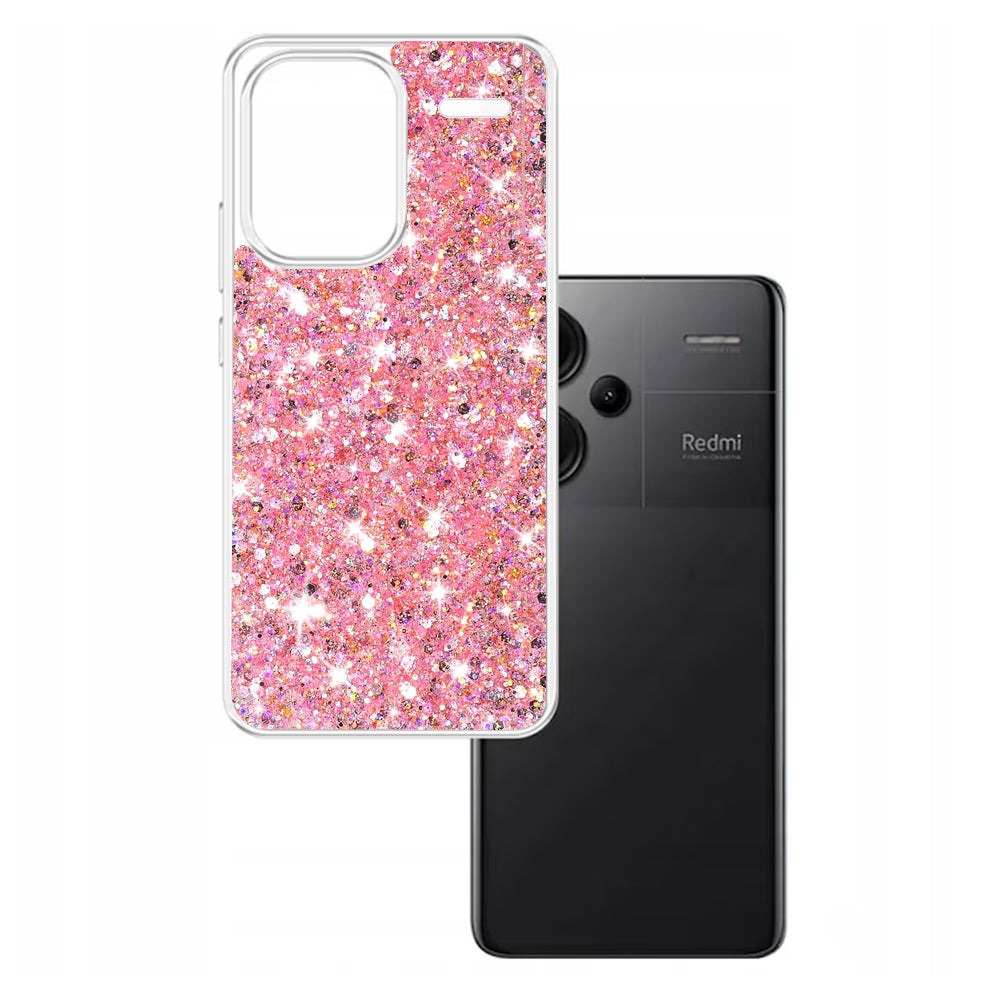 Futrola za Xiaomi Redmi Note 13 Pro+, Techsuit, Sparkly Glitter, Roze