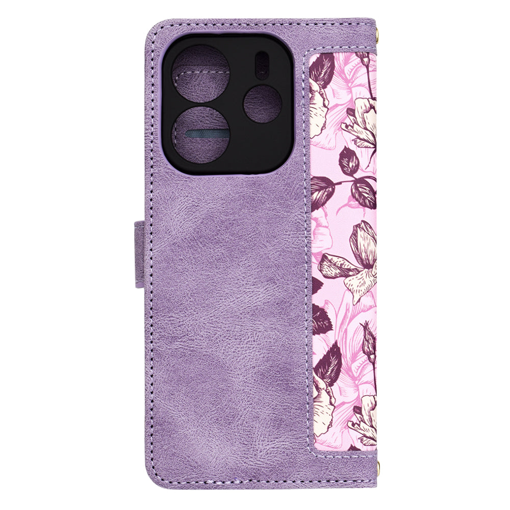 Futrola za Xiaomi Redmi Note 14 4G (Regionalna), Techsuit, FlipCraft, Ljubičasta