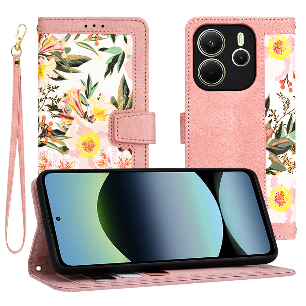 Futrola za Xiaomi Redmi Note 14 4G (Regionalna), Techsuit, FlipCraft, Roze