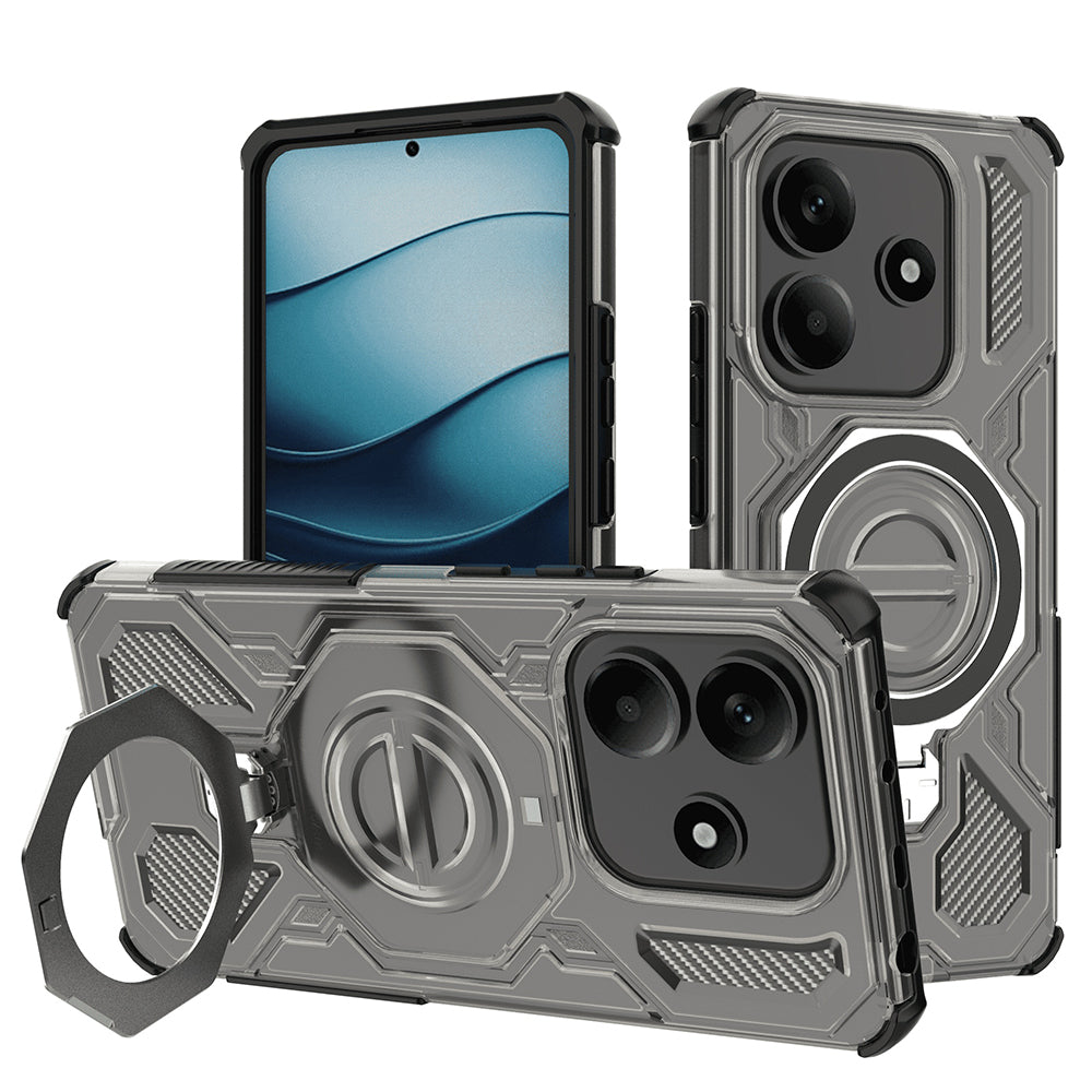 Futrola za Xiaomi Redmi Note 14 5G, Techsuit, Carbon Shield Pro, Dimljena