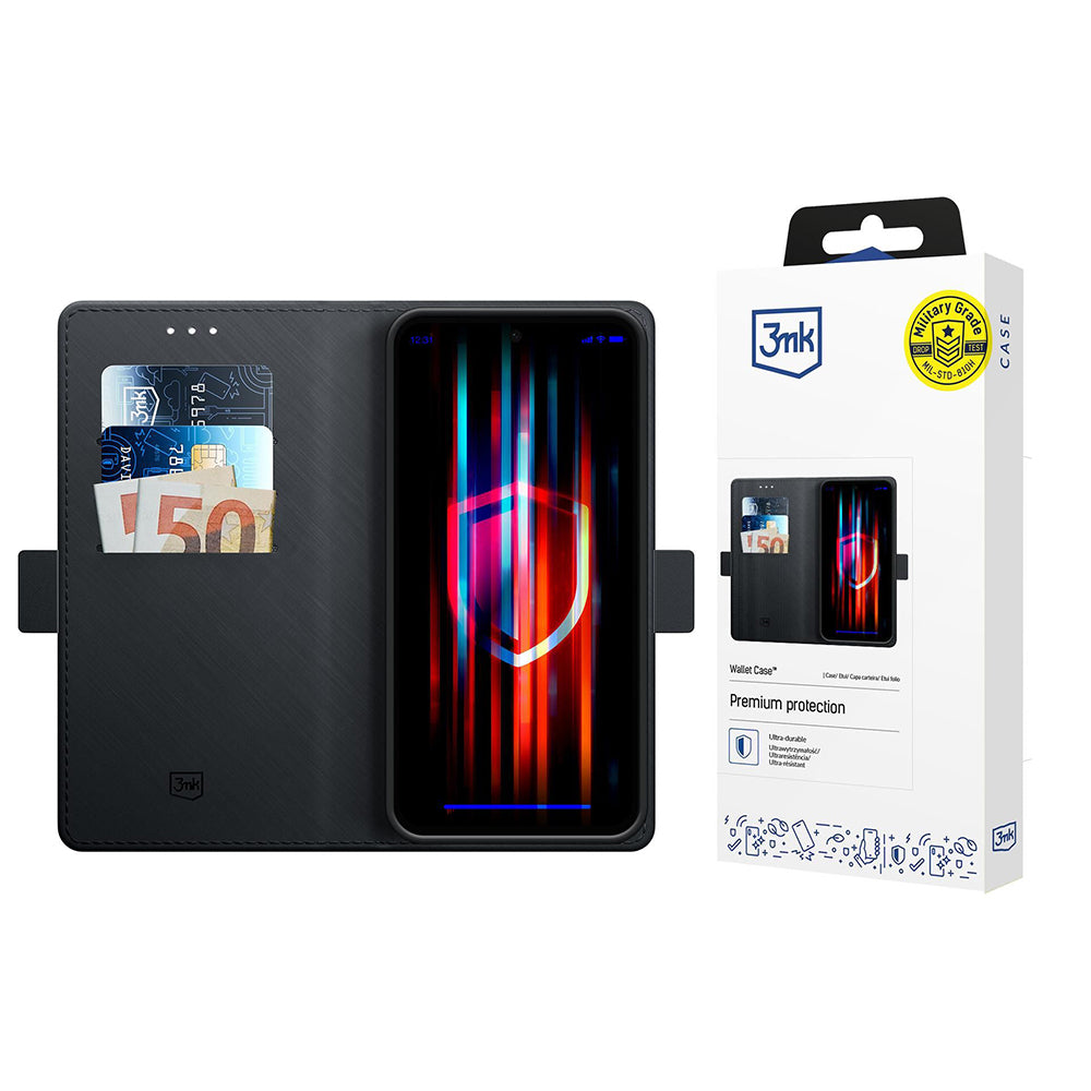 Futrola za Xiaomi Redmi Note 14 Pro+ 5G, 3MK, Wallet, Crna
