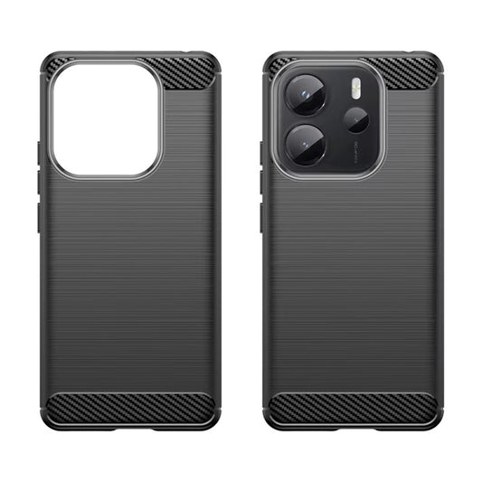 Futrola za Xiaomi Redmi Note 14S, Techsuit, Karbon, Crna