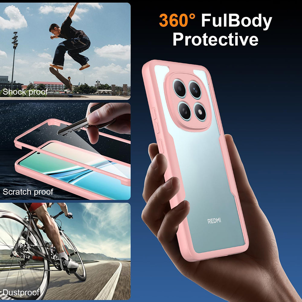 Futrola za Xiaomi Redmi Note 15 4G, Techsuit, ColorVerse 360, Roze