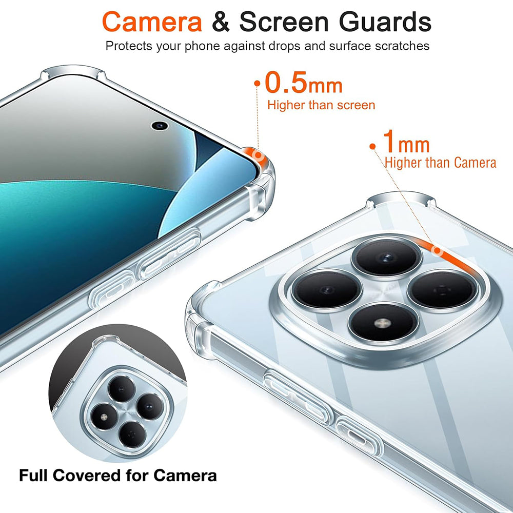 Futrola za Xiaomi Redmi Note 15 Pro 4G, Techsuit, Shockproof Clear, Transparentna
