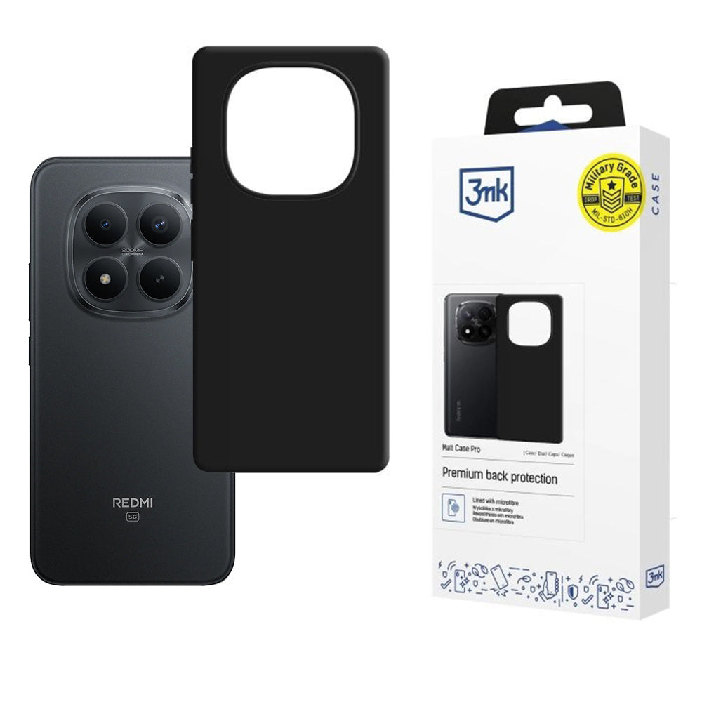 Futrola za Xiaomi Redmi Note 15 Pro+ 5G, 3MK, Pro, Crna Mat