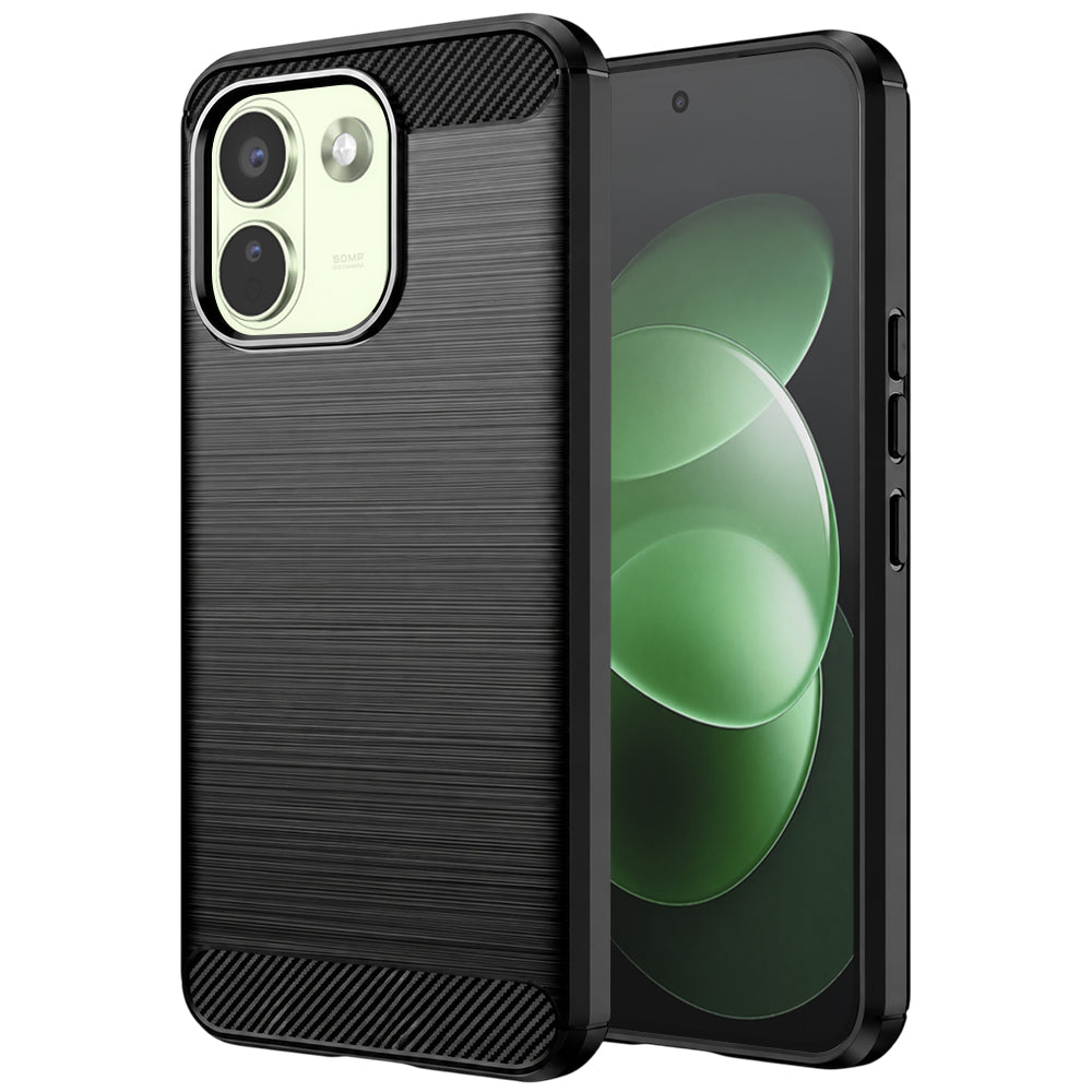 Futrola za Xiaomi Redmi Note 17 Pro Max, Techsuit, Karbon, Crna