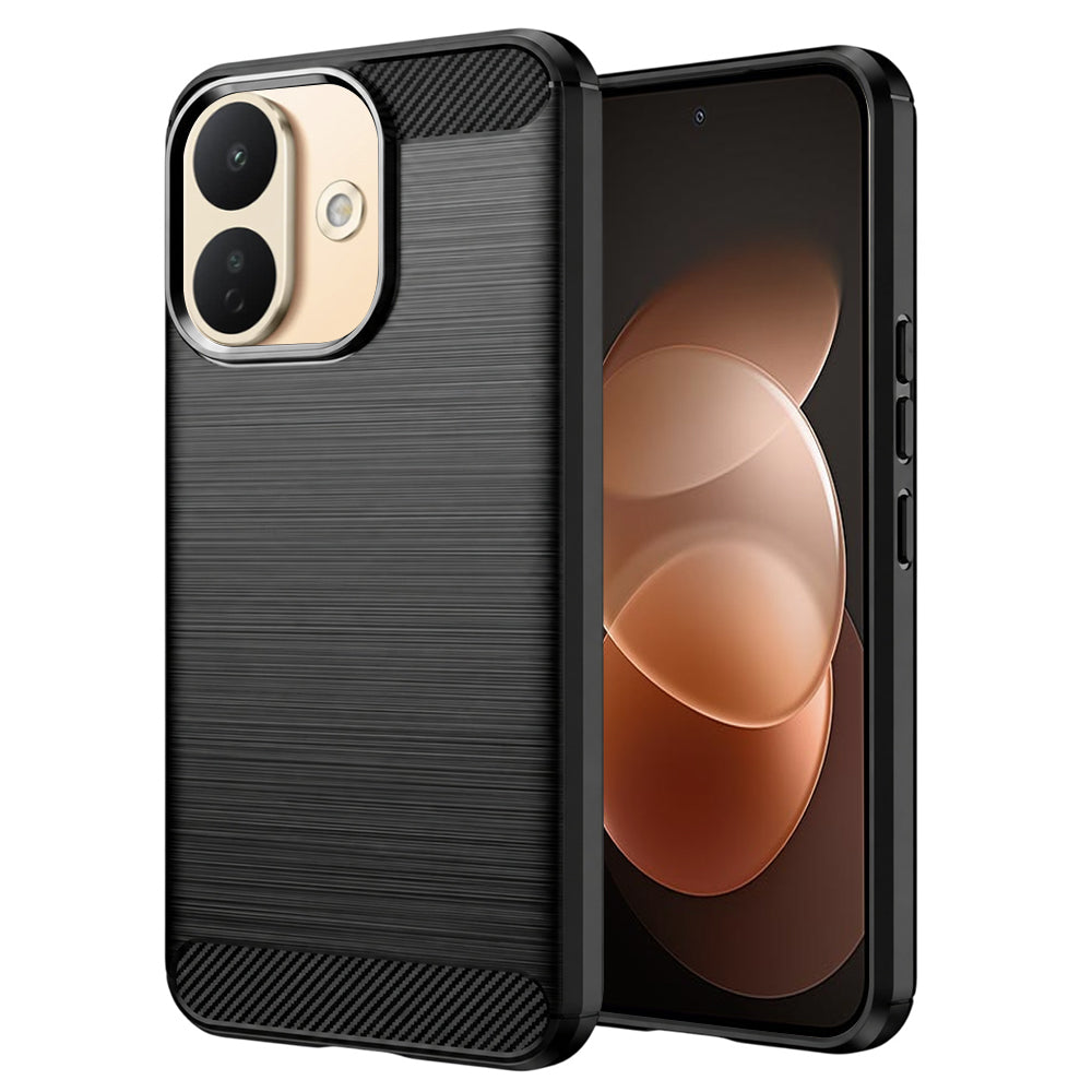 Futrola za Xiaomi Redmi Note 17 Pro, Techsuit, Karbon, Crna