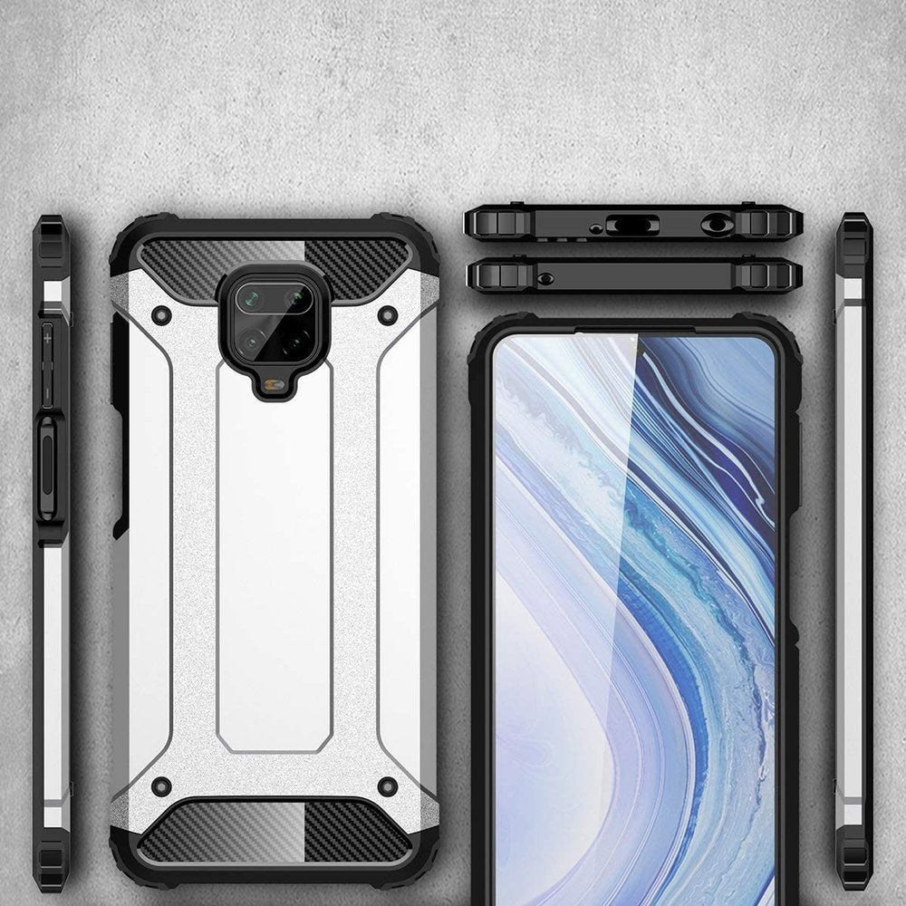 Futrola za Xiaomi Redmi Note 9S / Note 9 Pro / Note 9 Pro Max, Techsuit, Hybrid Armor, Crna
