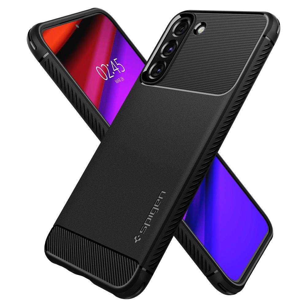 Futrola za Samsung Galaxy S22 5G S901, Spigen, Rugged Armor, Crna ACS03986