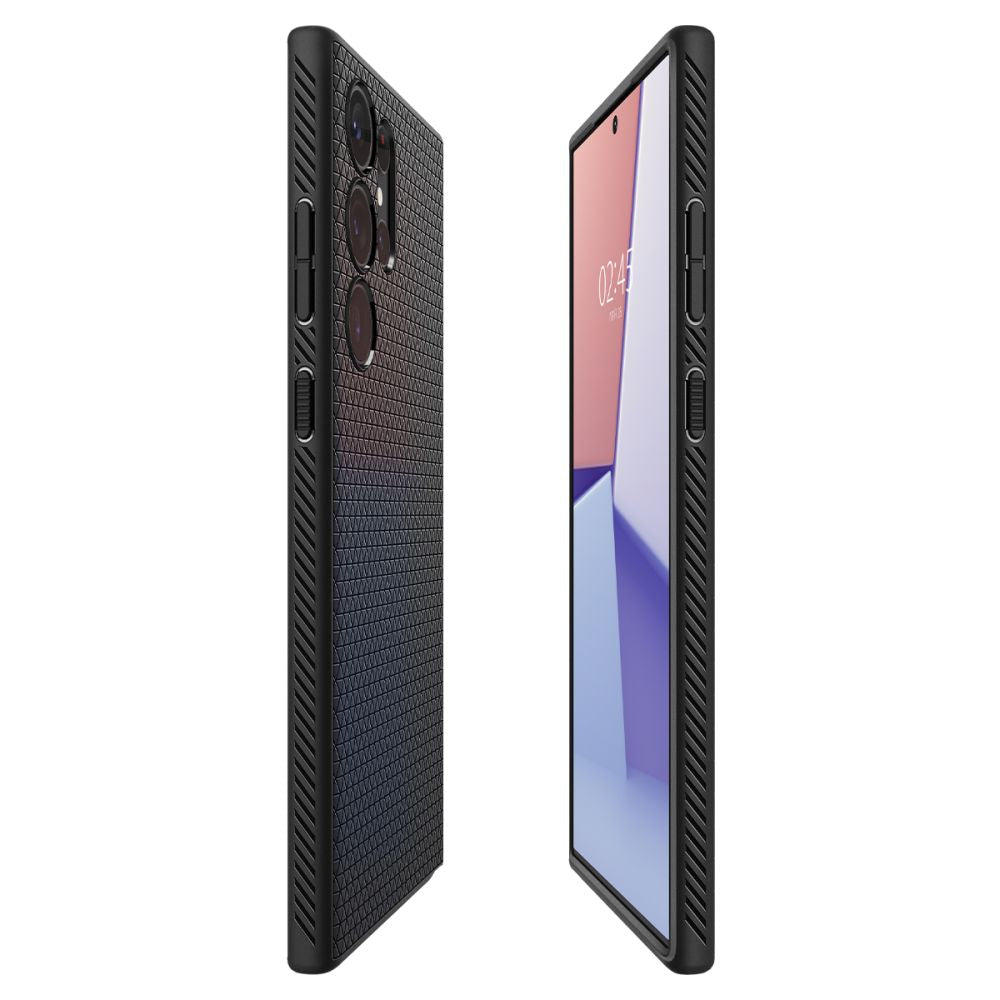 Futrola za Samsung Galaxy S23 Ultra S918, Spigen, Liquid Air, Mat Crna ACS05614