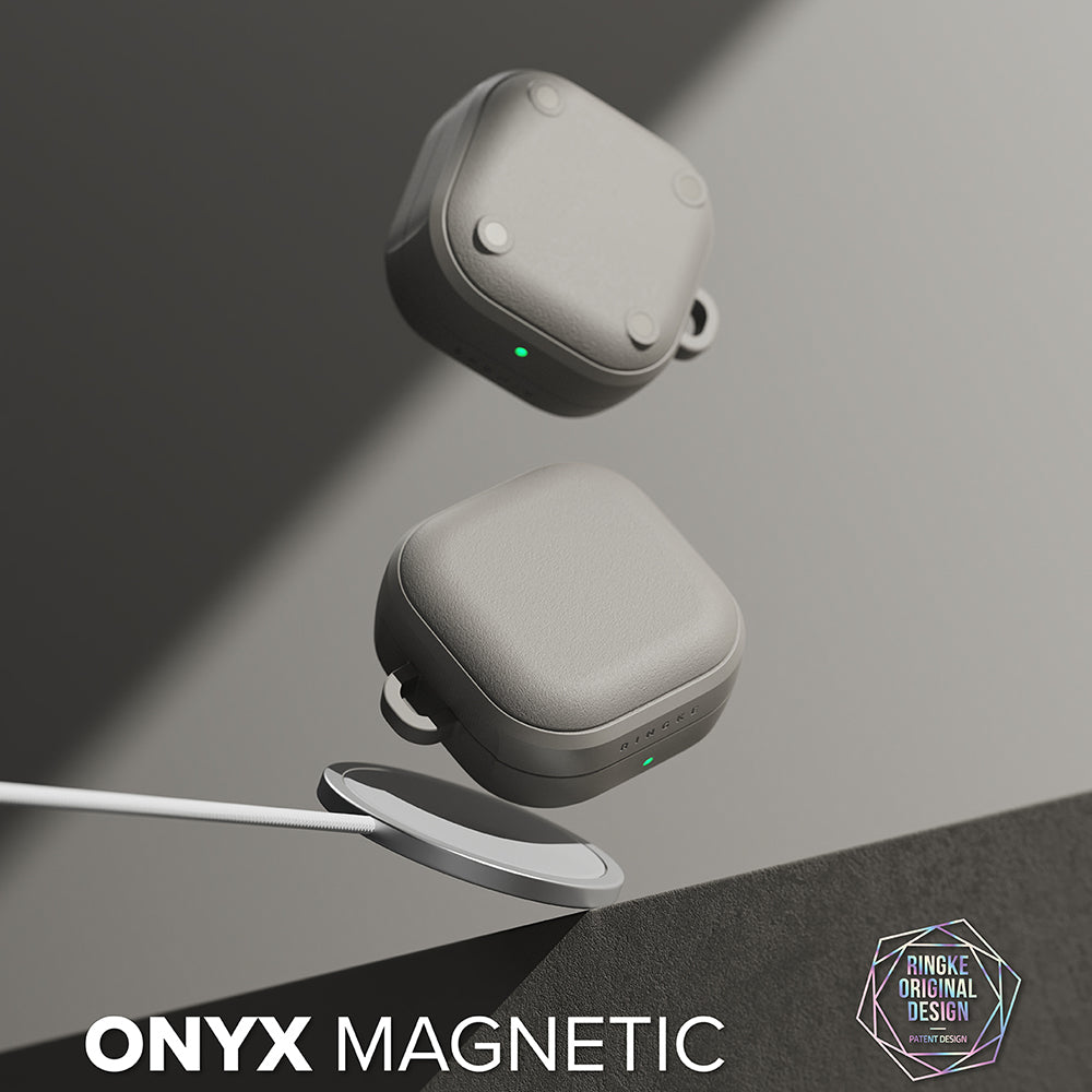 Futrola Ringke Onyx Magnetic za Samsung Galaxy Buds4 / Buds4 Pro, Siva