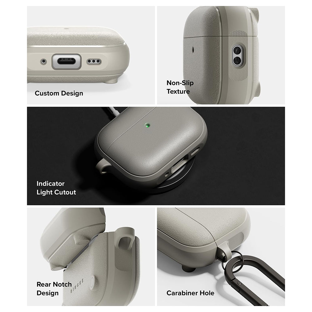 Magnetna futrola Ringke Onyx za Apple AirPods Pro 3, Siva