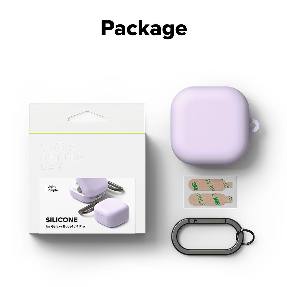 Futrola Ringke za Samsung Galaxy Buds4 / Buds4 Pro, Svetlo Ljubičasta