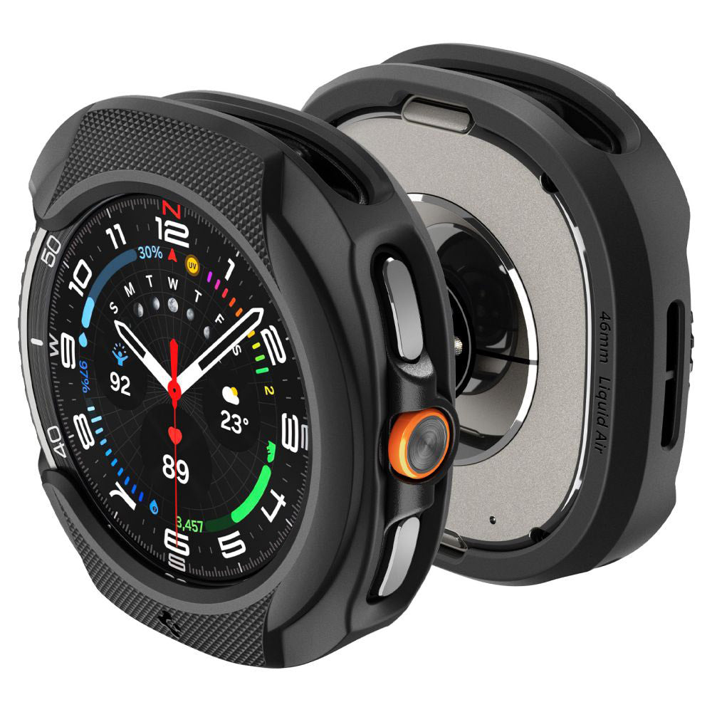 Husa Spigen Liquid Air za Samsung Galaxy Watch8 Classic, Crna Mat ACS09841