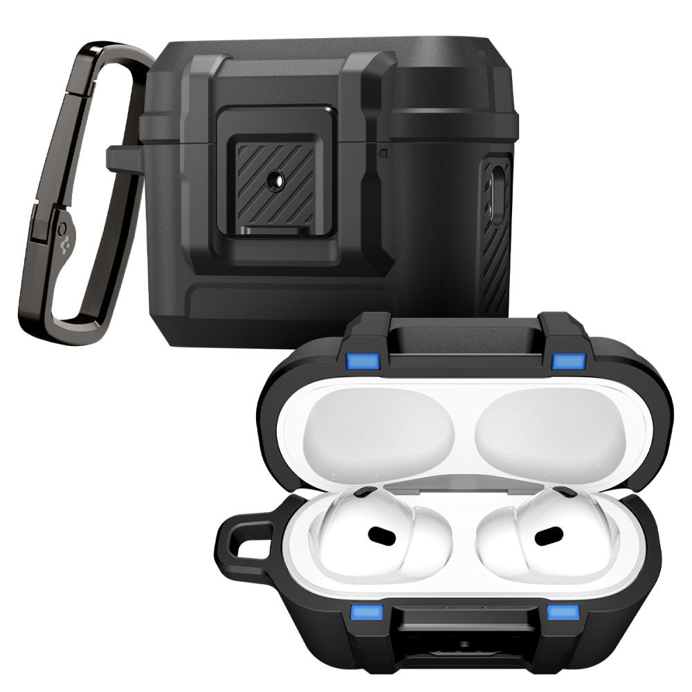 Futrola Spigen Lock Fit za Apple AirPods Pro 3, Crna Mat ACS09825