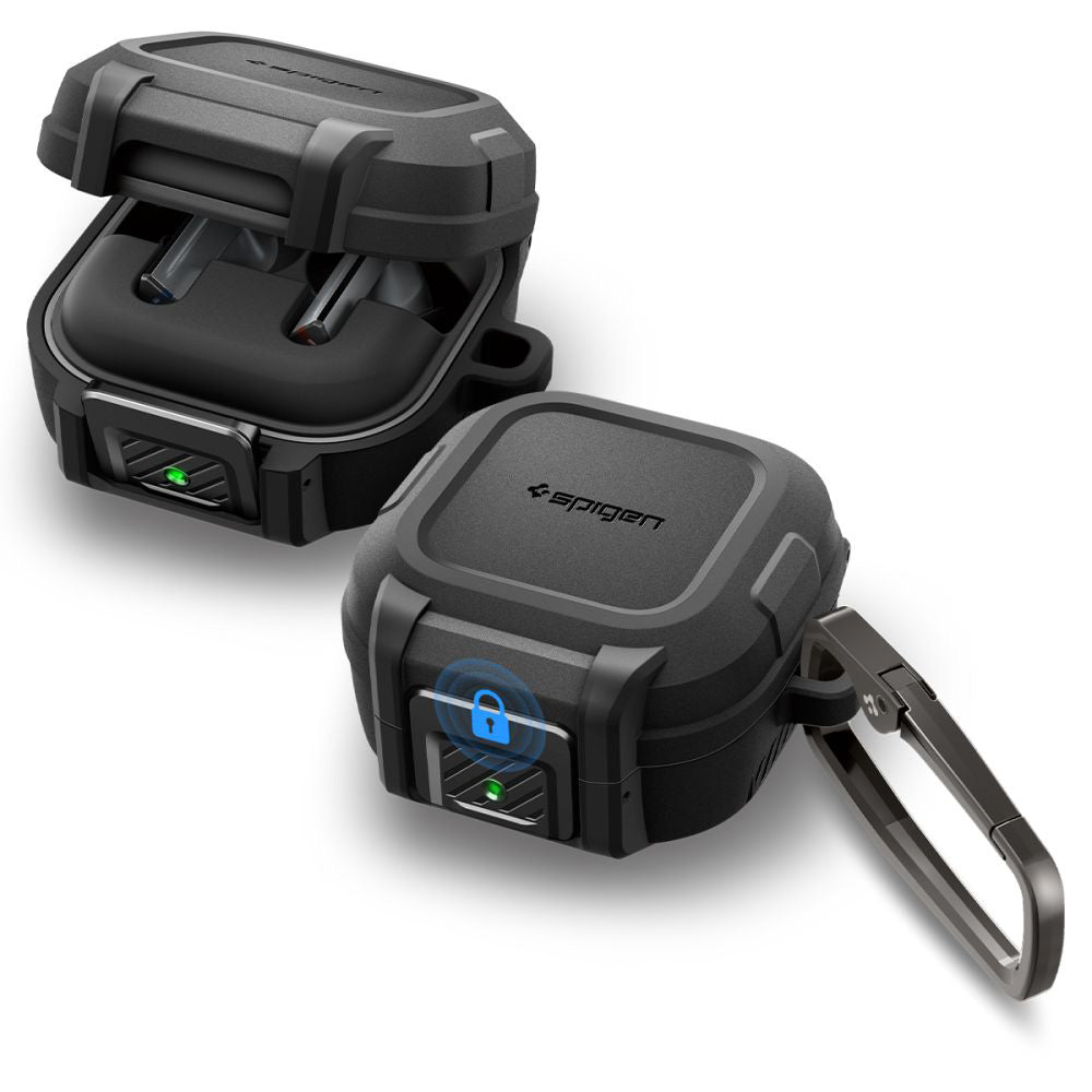 Futrola Spigen Lock Fit za Samsung Galaxy Buds4 / Buds4 Pro, Mat Crna ACS11202