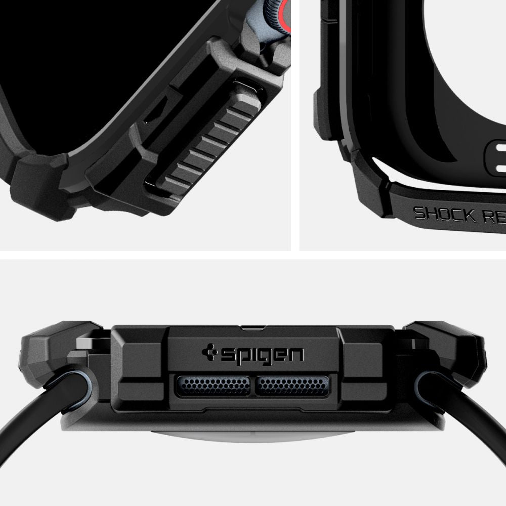Futrola Spigen Rugged Armor za Apple Watch Series 10 / 11 42mm, Crna ACS08585