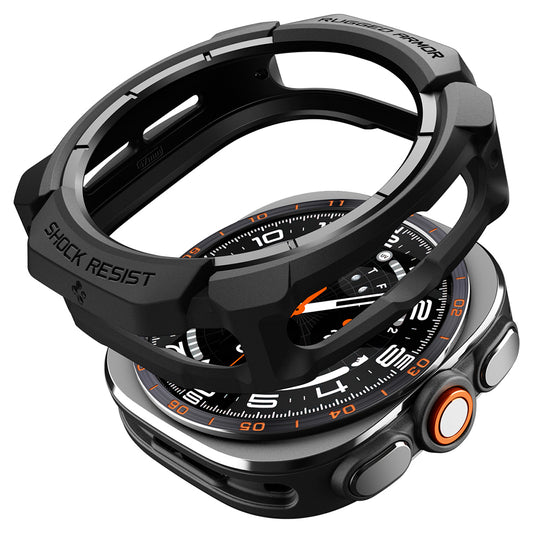Futrola Spigen Rugged Armor za Samsung Galaxy Watch Ultra2, Crna Mat ACS11611