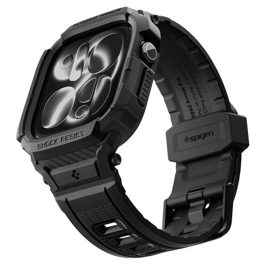 Futrola Spigen Rugged Armor Pro za Apple Watch Series 12 46mm, Crna Mat ACS11894