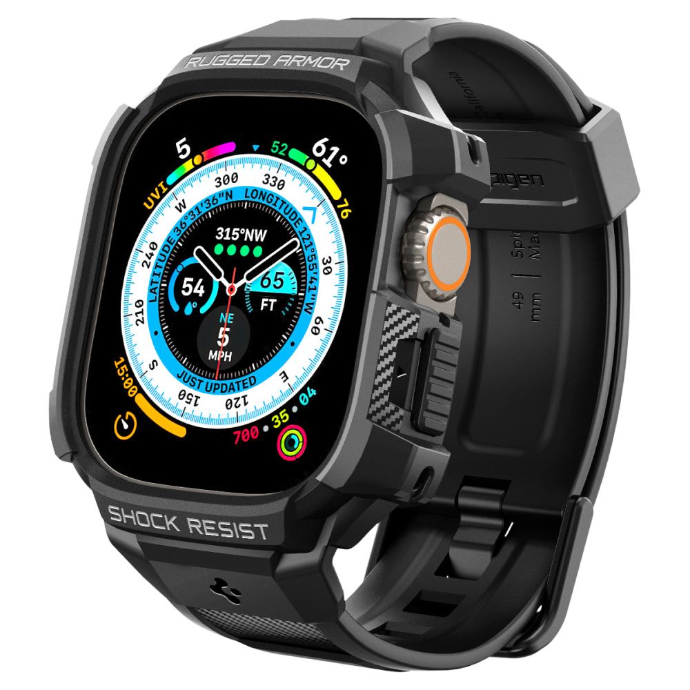 Futrola Spigen Rugged Armor Pro za Apple Watch Ultra Series, Crna