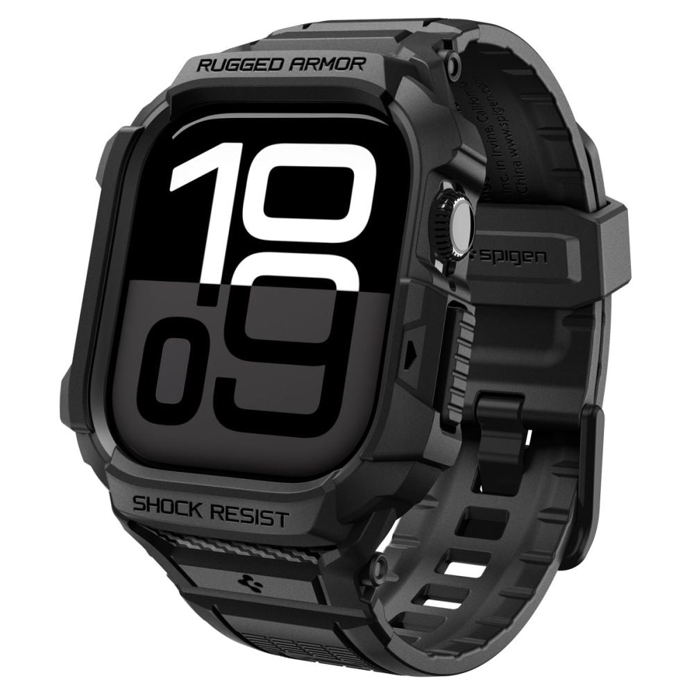 Futrola Spigen Rugged Armor Pro V2 za Apple Watch Series 10 / 11 42mm, Mat Crna ACS10494