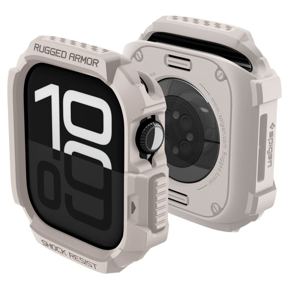 Futrola Spigen Rugged Armor V2 za Apple Watch Series 10 / 11 42mm, Bež ACS10493