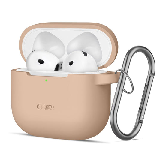 Futrola Tech-Protect Silicone Hook za Apple AirPods 4, Bež