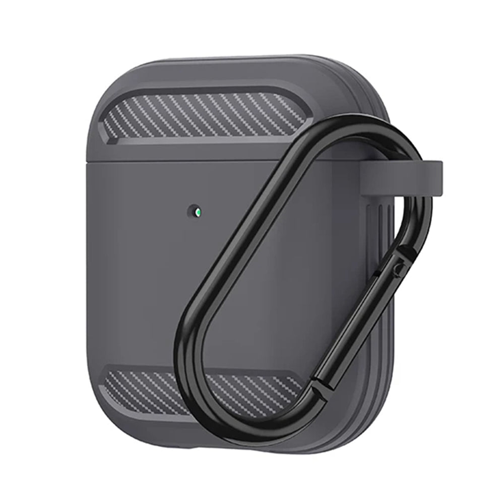 Futrola Techsuit Carbon za Apple AirPods Gen 2 / Gen 1, Siva