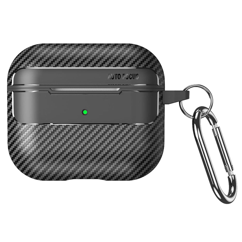Futrola Techsuit CarbonFiber za Apple AirPods 3, Crna