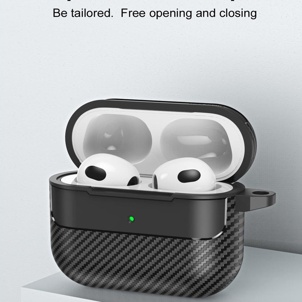 Futrola Techsuit CarbonFiber za Apple AirPods 3, Crna