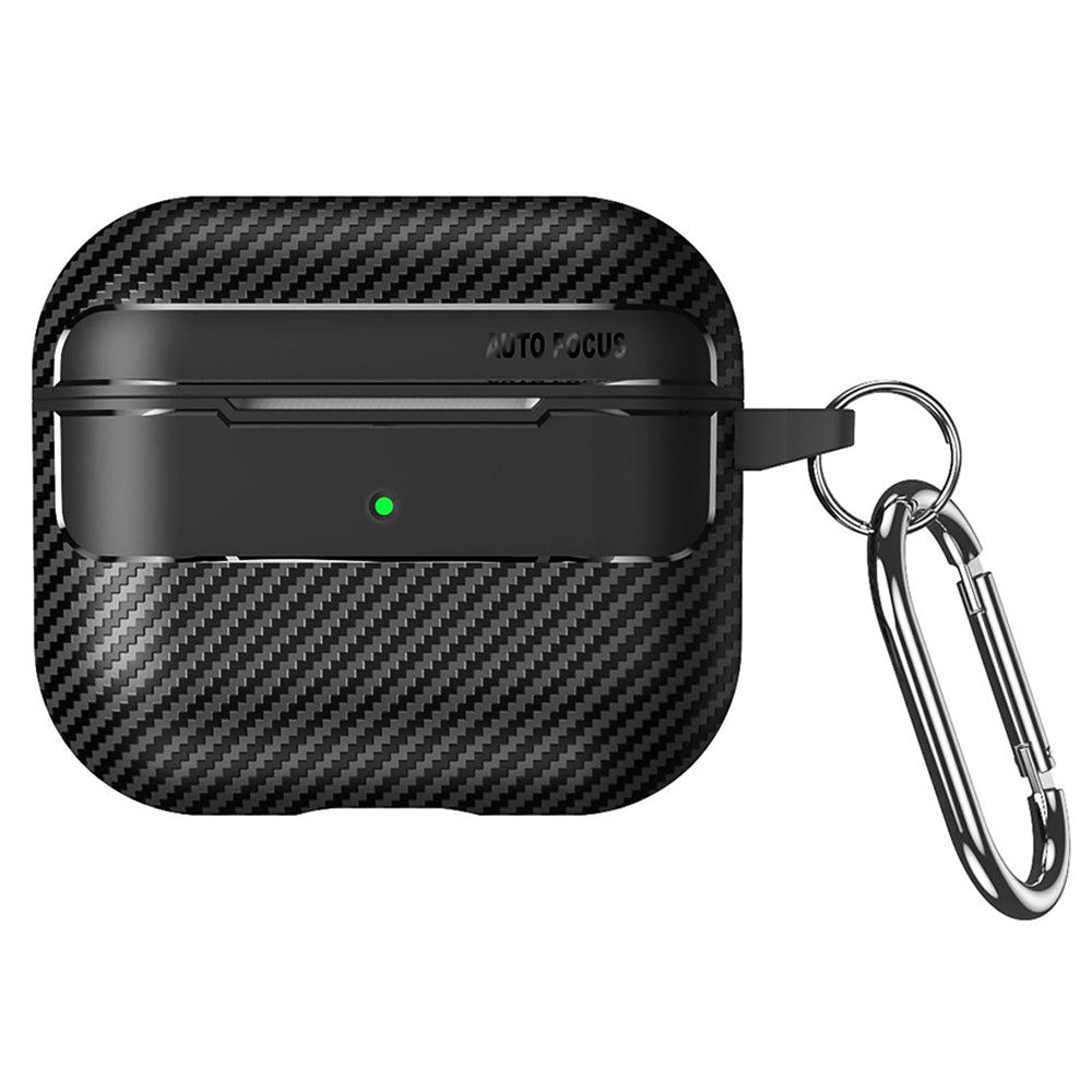 Futrola Techsuit CarbonFiber za Apple AirPods Pro 3, Crna