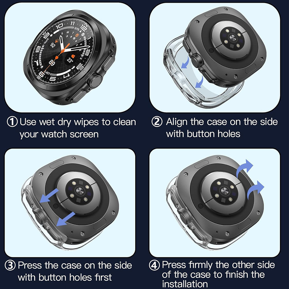 Techsuit Defense360 Pro futrola za Samsung Galaxy Watch Ultra, Providna