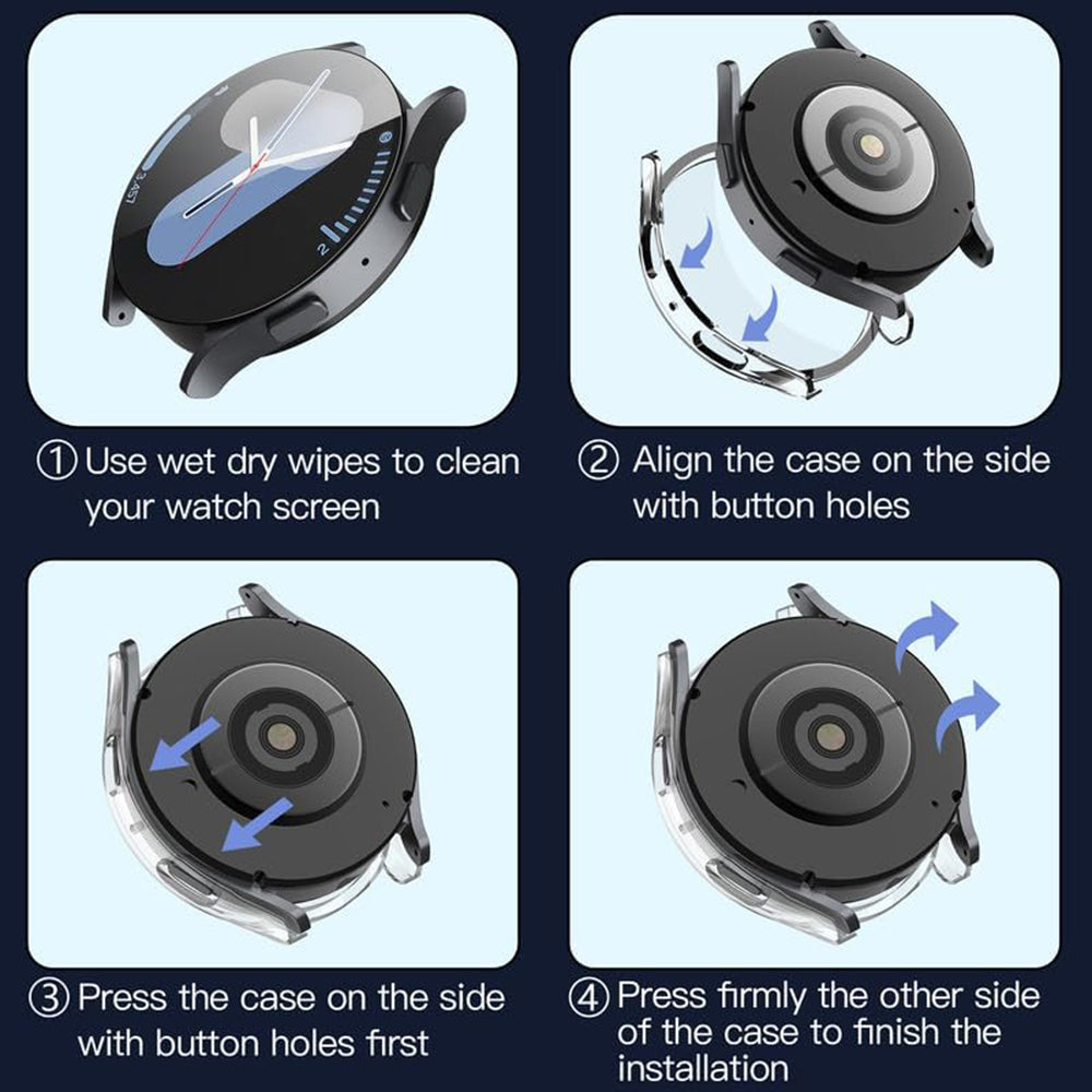 Techsuit Defense360 Pro futrola za Samsung Galaxy Watch7 44mm, Providna