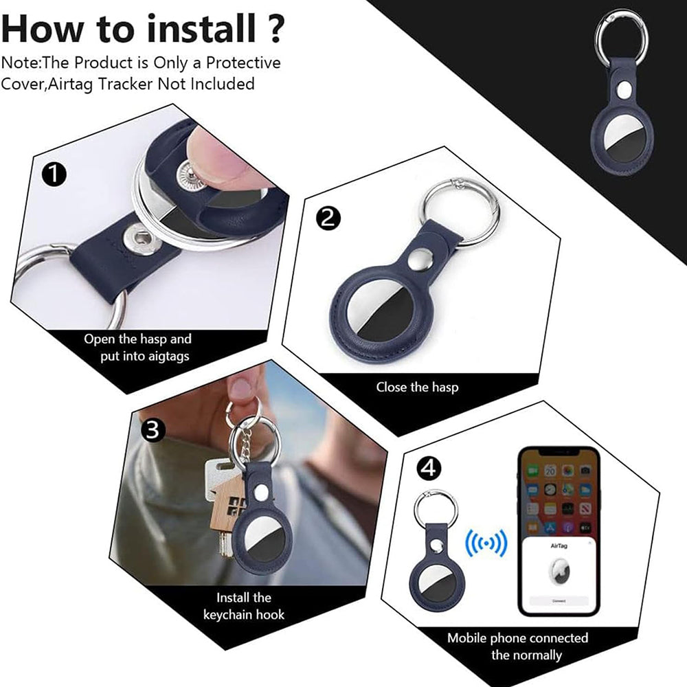 Futrola Techsuit SLH1 za Apple AirTag, Plava