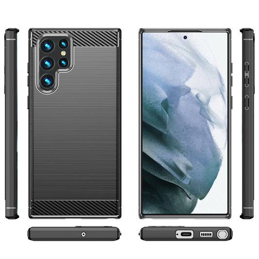 Futrola za Samsung Galaxy S23 Ultra S918, OEM, Karbon, Crna