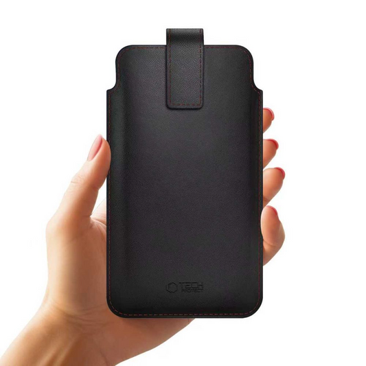 Univerzalna futrola za telefon, Tech-Protect, SM65, Crno-Crvena