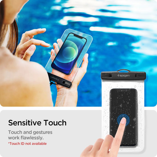 Futrola Univerzalna Waterproof za Telefon max. 3.5inch - 7inch, Spigen, A601, Set 2 komada, Transparentna AMP03098