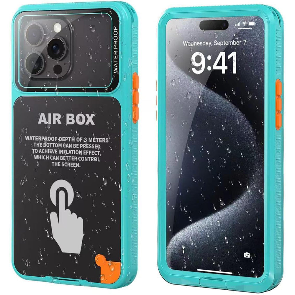 Univerzalna vodootporna futrola za telefon max. 6.1 inča, ShellBox, AirBox, Plava