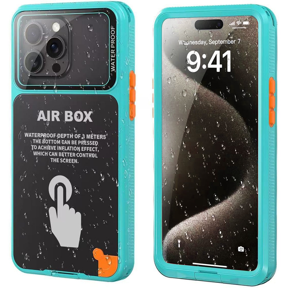 Univerzalna vodootporna futrola za telefon max. 6.7 inča, ShellBox, AirBox, Plava