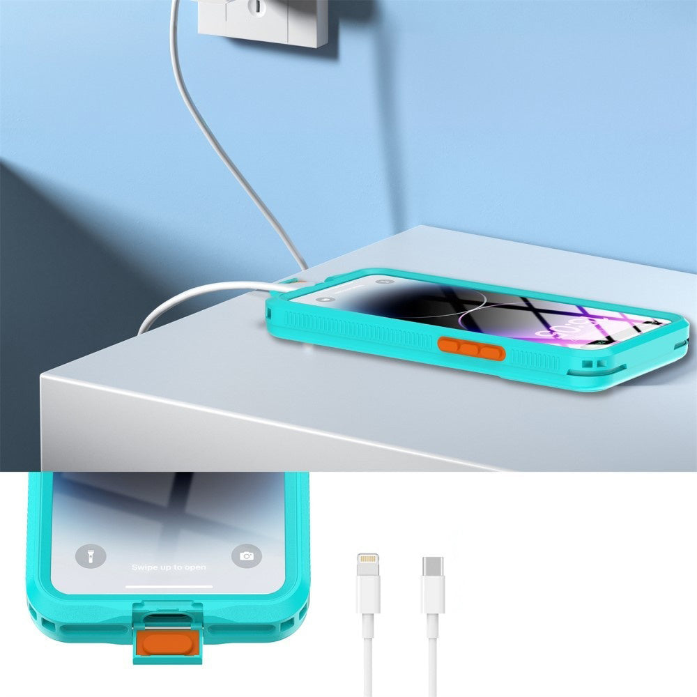 Univerzalna vodootporna futrola za telefon max. 6.7 inča, ShellBox, AirBox, Plava