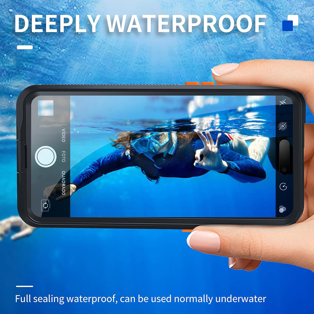Univerzalna vodootporna futrola za telefon max. 6.7 inča, ShellBox, AirBox, crna