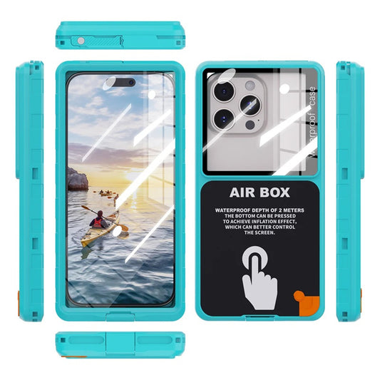 Univerzalna vodootporna futrola za telefon max. 6.9 inča, ShellBox, AirBox, Plava